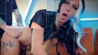 Horny Alt Schoolgirl Gets Stuck and ends up getting fucked and bred by helpful neighbor - porn video