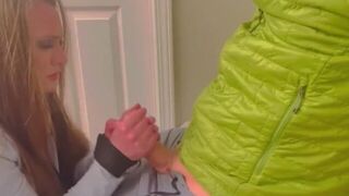 Tied Up Stepmom Gets A Oral Creampie - porn video