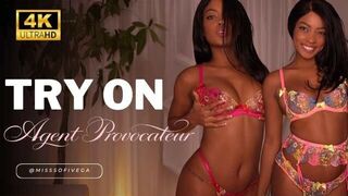 SEXY UNCENSORED Lingerie Agent Provocateur Try On Haul with Sofi Vega - porn video