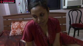 Indian Sex Video Of Amateur Pornstar Babe Lily Sucking A Dildo Masturbating - porn video